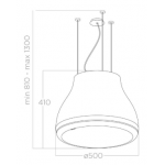 Elica Shining Coper 50厘米 特色循環式抽油煙機 (400m³/h)